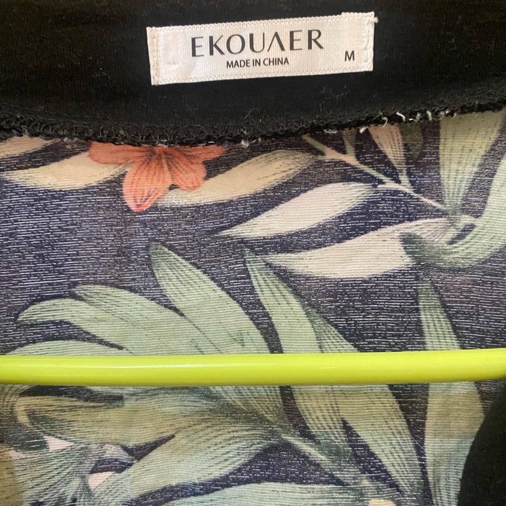 Floral Kimono Cardigan Robe - Picture 2 of 3